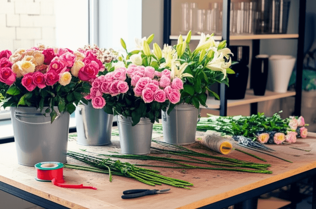 Ariya Florist workspace