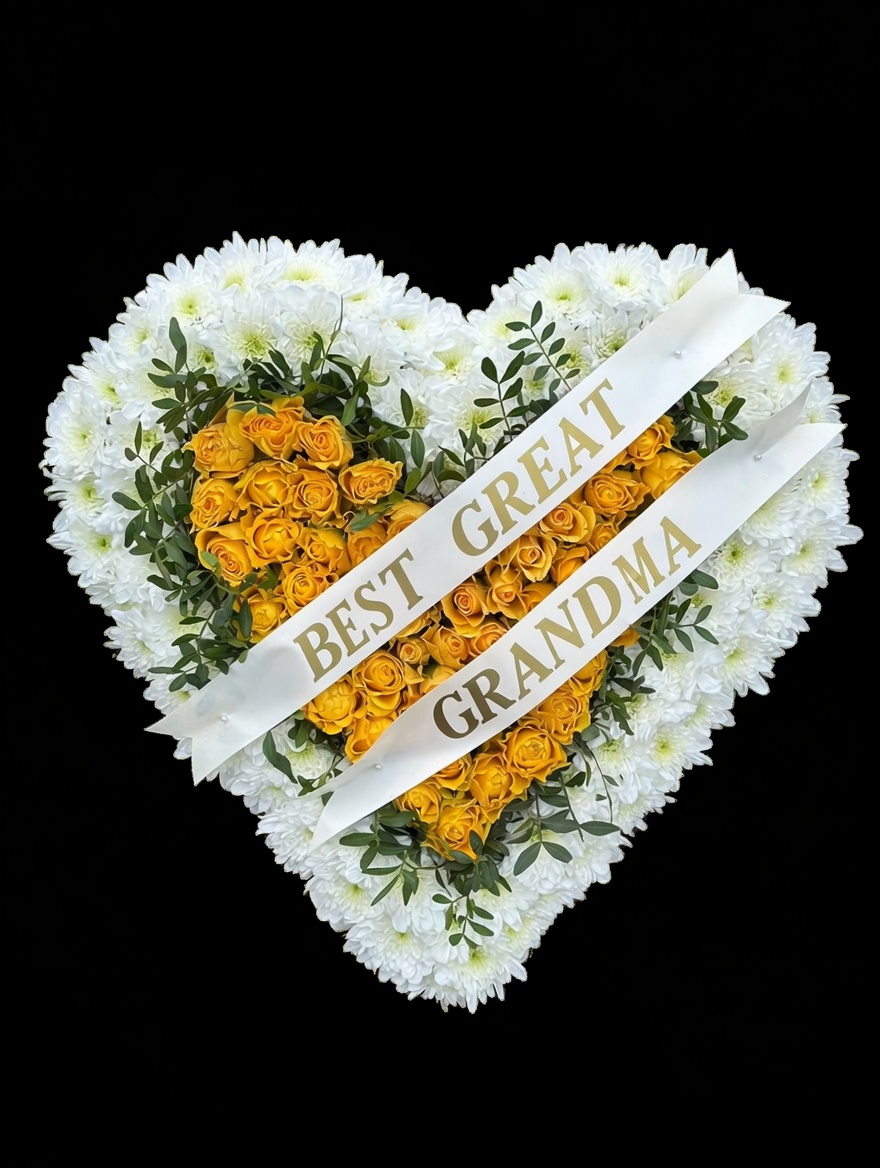 Grandma heart funeral tribute