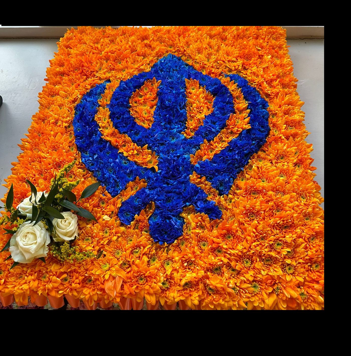 Sikh Khanda symbol funeral tribute